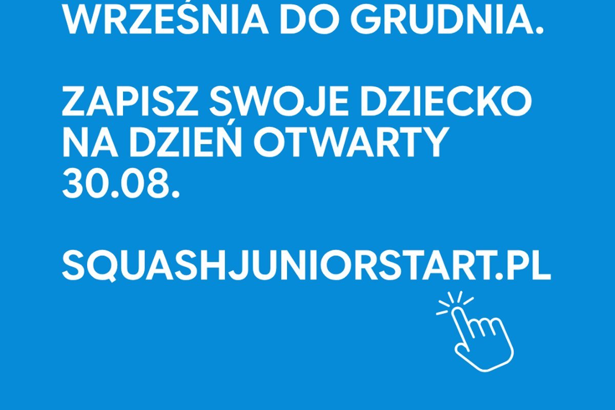 Bezpłatne zajęcia squasha dla dzieci i młodzieży