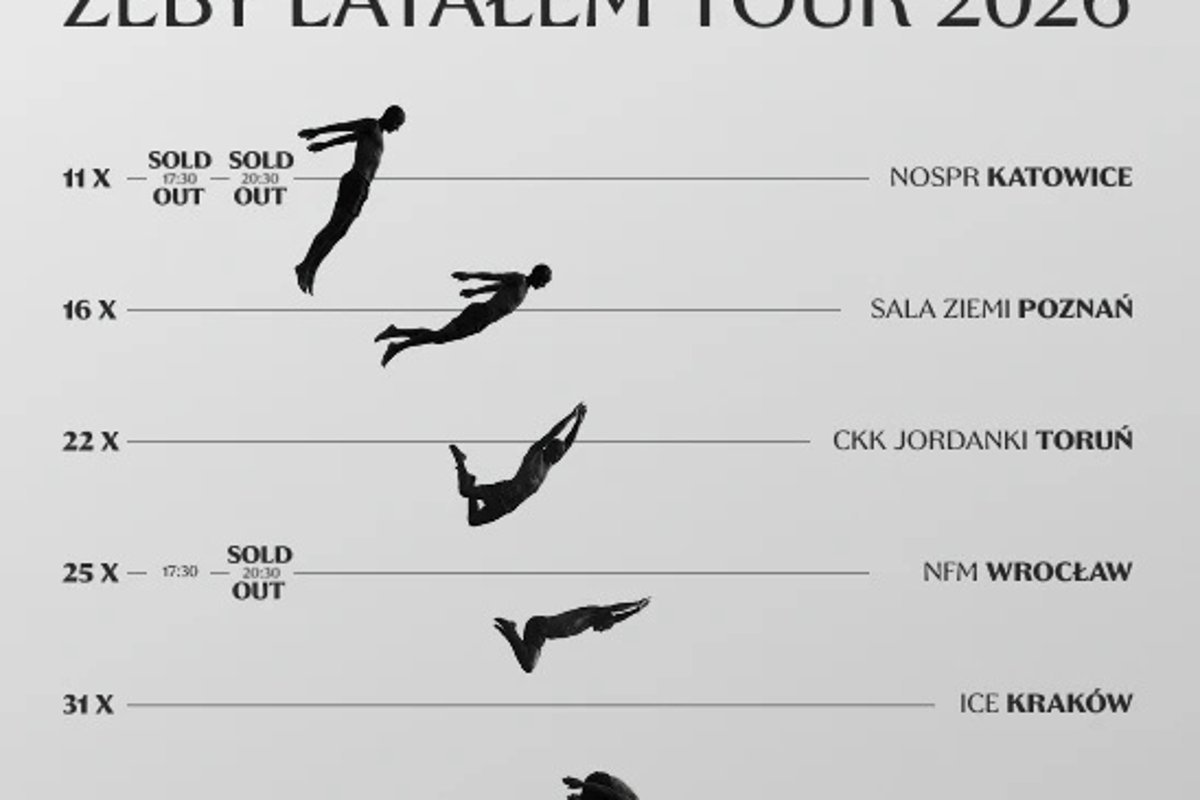 Koncert – Artur Rojek – Chciałbym urodzić się żeby latałem Tour 2026
