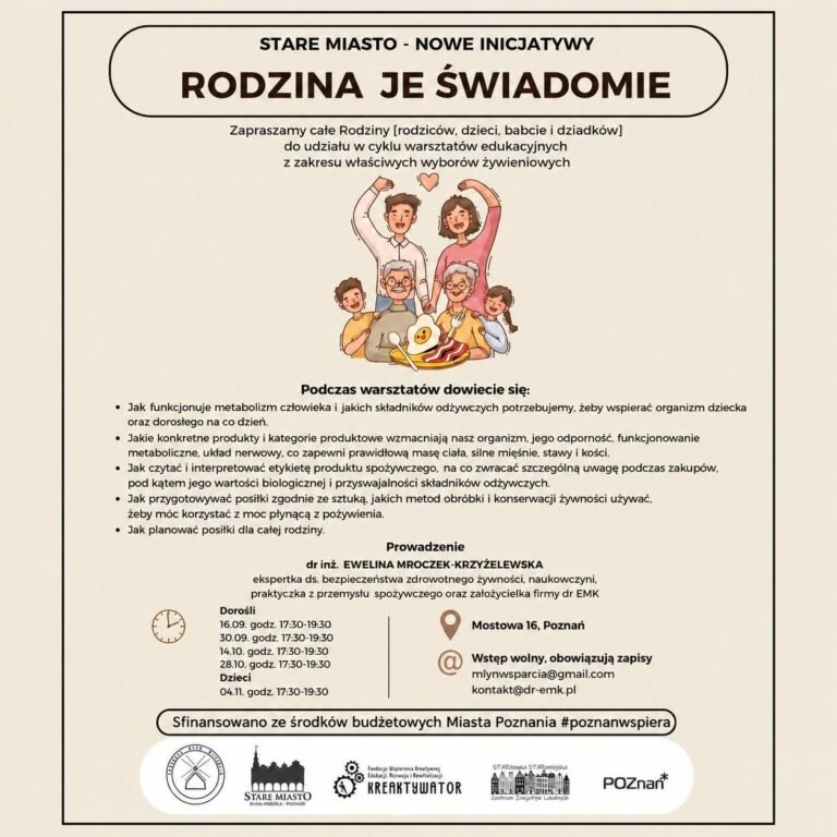 Rodzina je świadomie-warsztaty żywieniowe