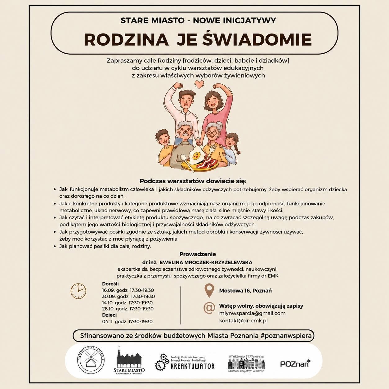 Rodzina je świadomie-warsztaty żywieniowe