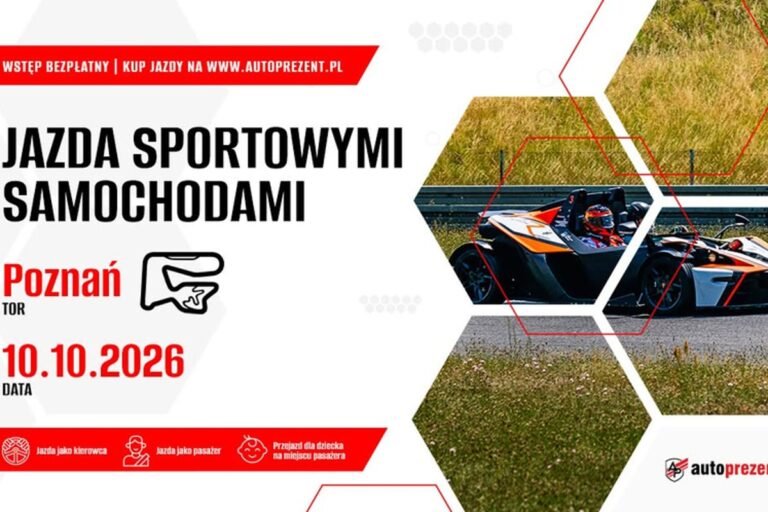 Przejażdżka sportowymi samochodami